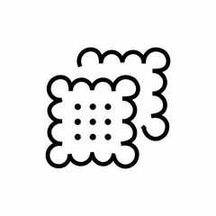 biscuit cracke icon sign vector