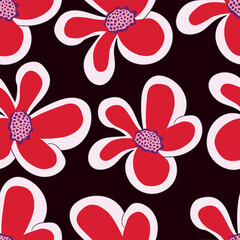 cute small flower seamless pattern on background