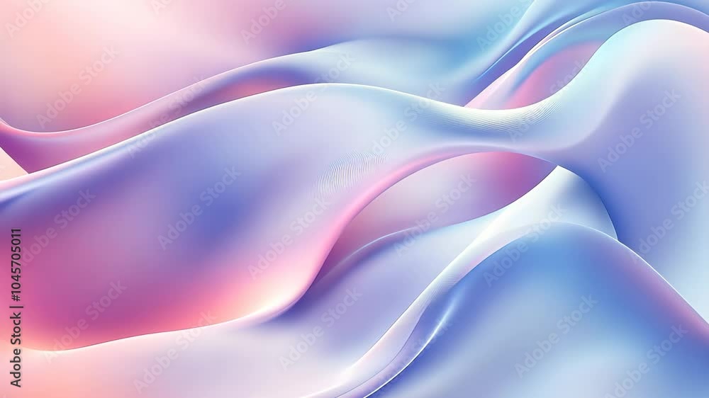 Poster pastel color palette flowing smoothly in an abstract animation