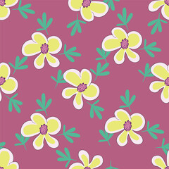 cute small flower seamless pattern on background