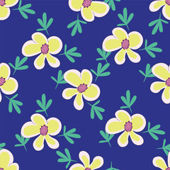 cute small flower seamless pattern on background