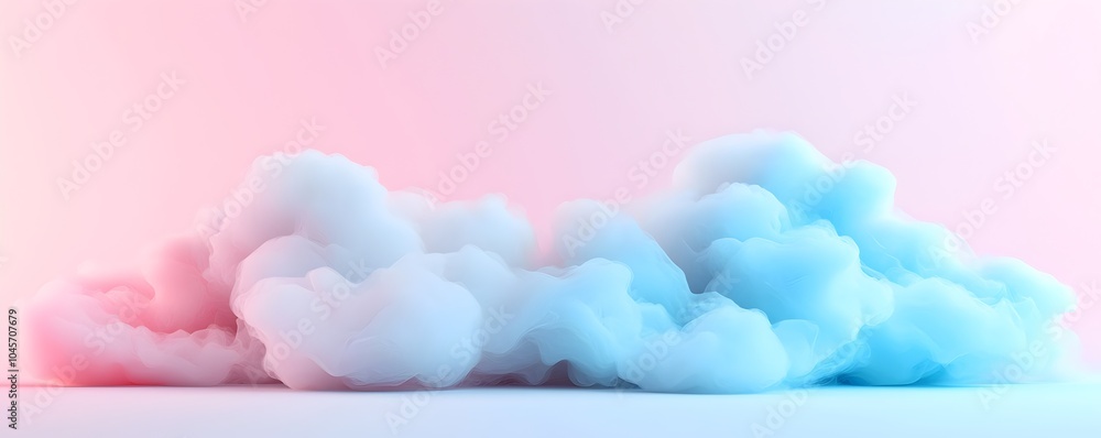 Poster ethereal of white and neon colors in minimalist studio setting - captivating abstract art for modern