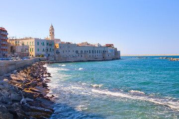 Panorama of downtown in Molfetta, Italy