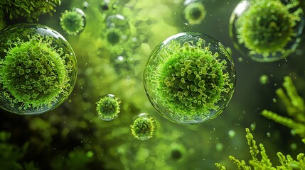 Green Cellular Life in Motion