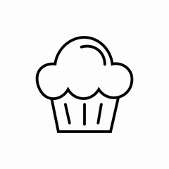 cup cake icon sign vector