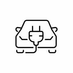 electric charging icon sign vector