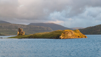 Ardvreck Castle, A beautiful location with a sad bloody history, Loch Assynt, Scotland