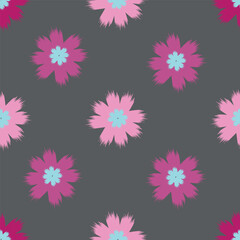 seamless pattern of flowering spring branches