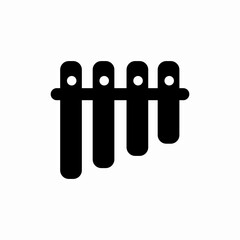 pan flute icon sign vector