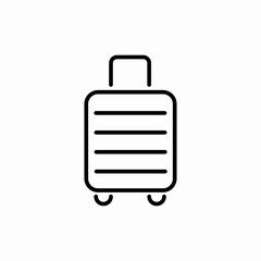 travel bag icon sign vector