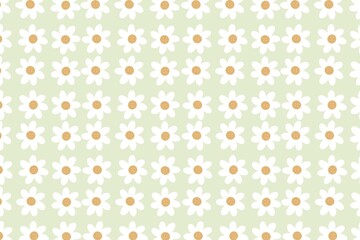 Seamless pattern flowers fabric 