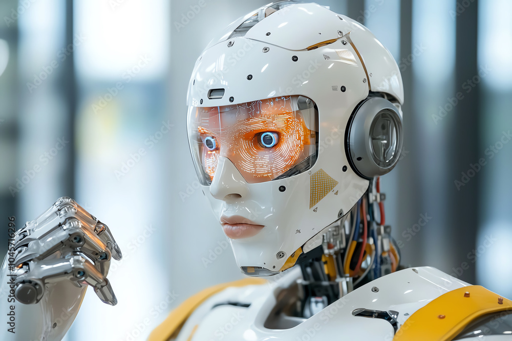 Poster exploring the future of robotics a close-up on human-like technology