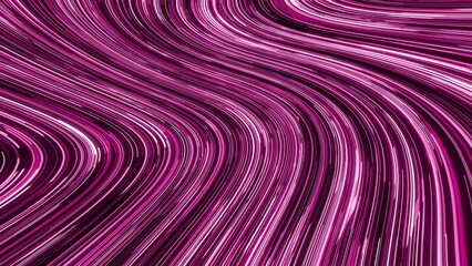 Abstract Pink and White Curved Lines Wave Pattern