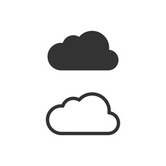 Cloud icon vector for web and mobile app. cloud sign and symbol