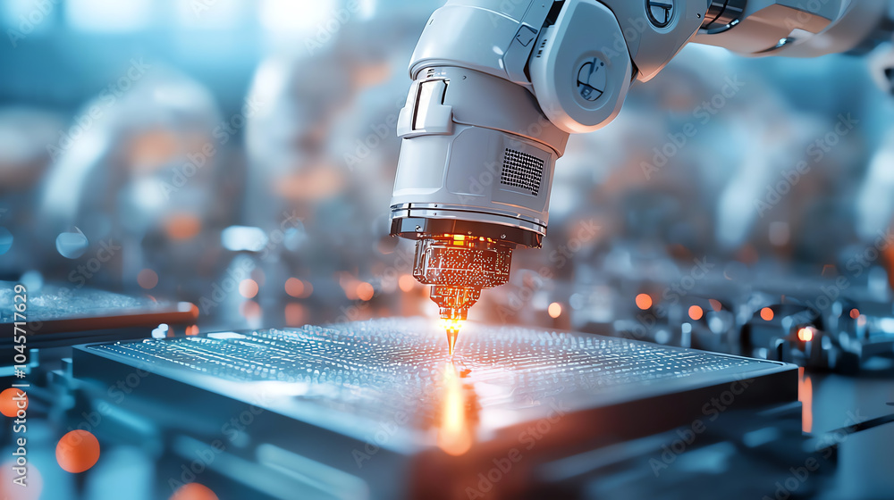 Poster cutting-edge robotics in semiconductor manufacturing the future of automation and technology integra