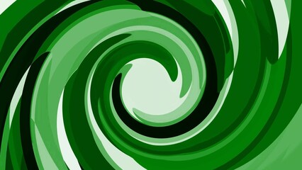 Abstract Green Swirl Pattern