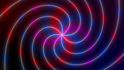 Colorful Spiral Light Pattern