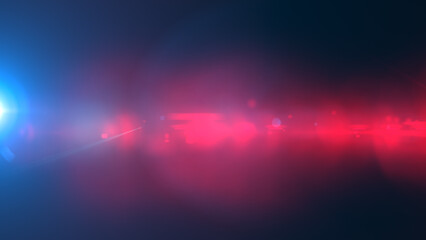 Red and blue light rays background	
