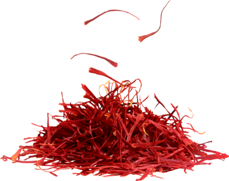 Dried saffron spice