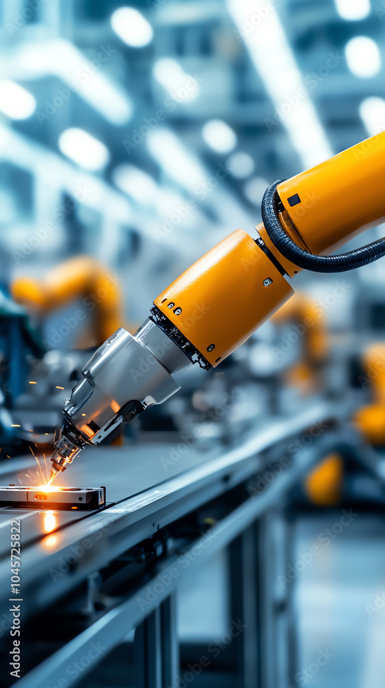 Poster revolutionizing manufacturing the role of robotics in precision engineering
