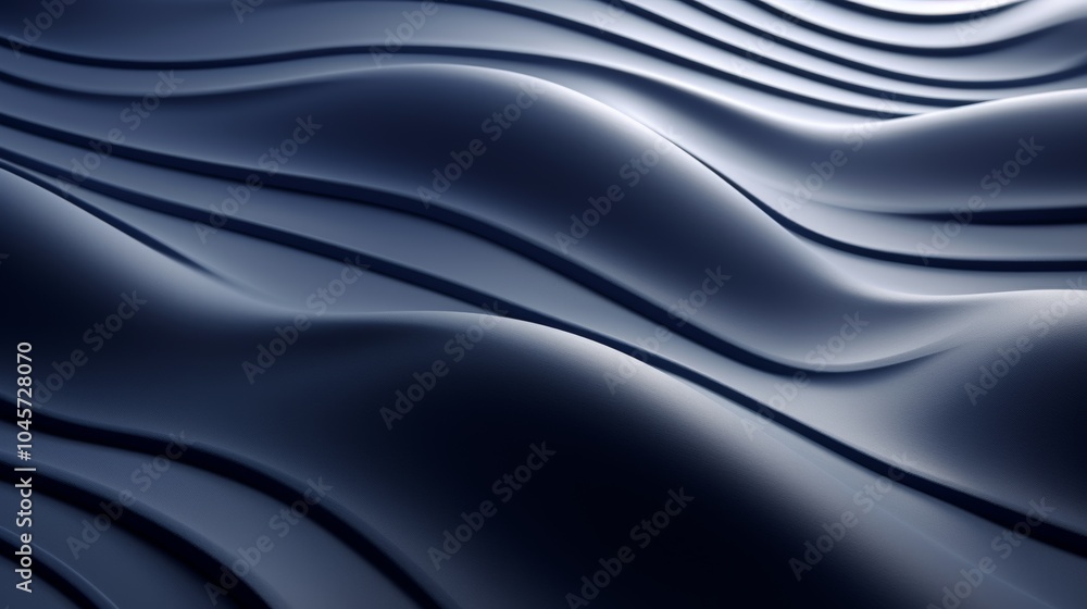 Poster minimalist abstract textures inspired by sound and music with flowing waves in two or three colors