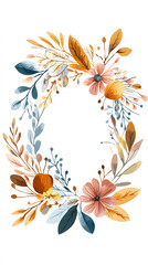 Obraz premium Floral frame design