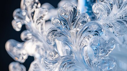 Frozen Ice Crystal Abstract Art   Nature s Frozen Masterpiece