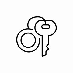 house keys icon sign vector