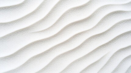Abstract white sand texture with diagonal wavy lines.