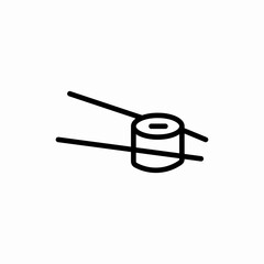 japan restaurant sushi roll icon sign vector