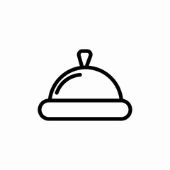 reception equipment bell icon sign vector