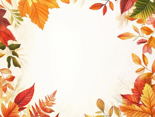 Autumn Leaves background template