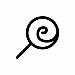 swirl lollipop icon sign vector