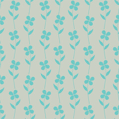 flower seamless pattern on green background