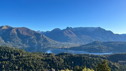 Panoramic Scenic View in Bariloche, Argentina