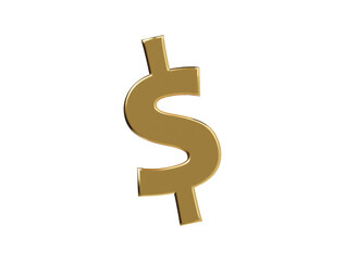 Dollar icon 3d render illustration