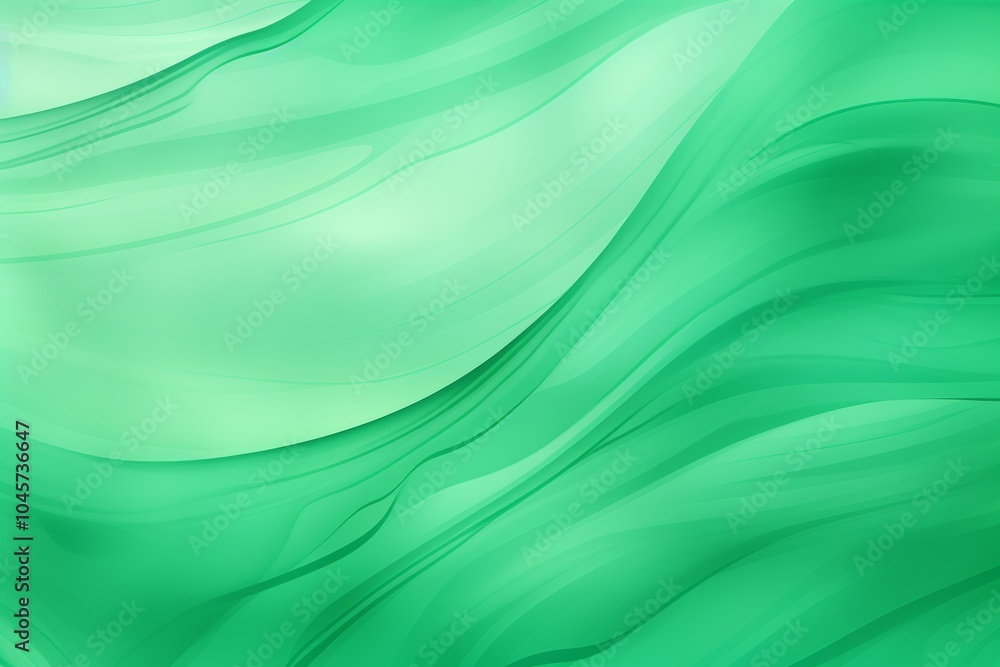 Poster abstract emerald green sea wave texture creating beautiful shapes on a clean background