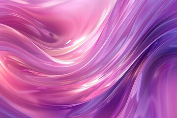 Fototapeta premium Abstract pink and purple swirl wave gradient background, featuring flowing liquid lines in a dynamic