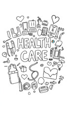 Obraz premium Concept of health care isolated with white highlights, png