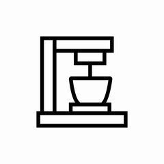 mixing machine icon sign vector