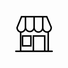 shop building icon sign vector