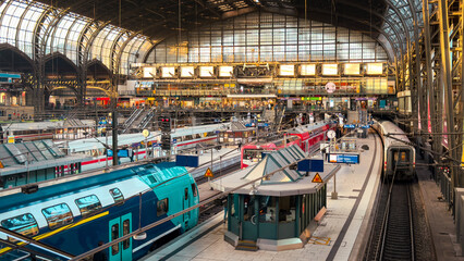 Hamburg Central Station. The Architecture of Hamburg Hauptbahnhof, Germany