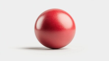 Red Floating Ball on a Minimalist Background