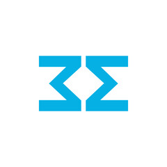 3E logo design, 3E monogram initials letter and number logo concept, gold, icon, vector