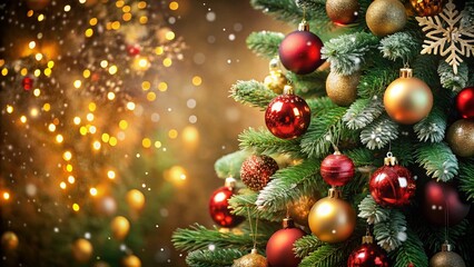 Obraz premium Heartwarming Christmas Wishes in Polish with Cozy Winter Background and Copy Space for Text