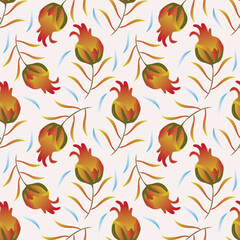 Obraz premium Beautiful floral design featuring intricate blossoms and leaves in soft pastel shades. Ideal for fabric, wallpaper, and digital projects. High-resolution, seamless, and versatile