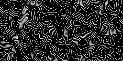 Topographic map in contour line light topographic topo contour map. Lines Topographic contour lines map seamless pattern. Geographic mountain relief. Background of the topographic map. Contour maps.
