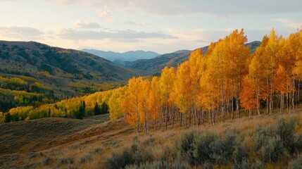 Autumn Colors on a Mountain Landscape
