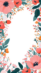 Obraz premium Floral frame design