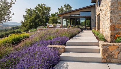 Transitional Backyard Elegant Fusion high detail